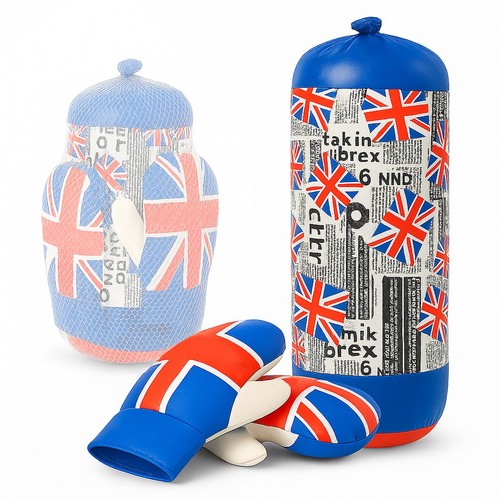 Kids punching bag with gloves - punching,