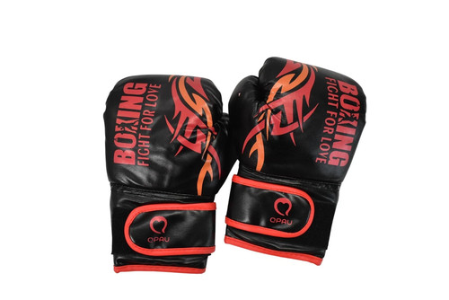 Qpau boxing gloves black - boxing, 6-oz