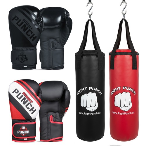 Right punch kids boxing - punch, set