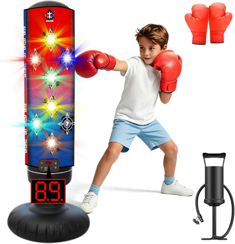 Dollox punching bag with music - dollox,